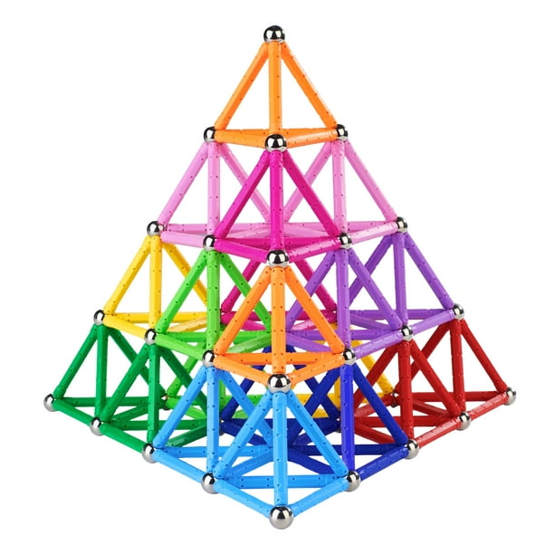 Bastones de construcción magnéticos Veatree, 150 unidades, para niños