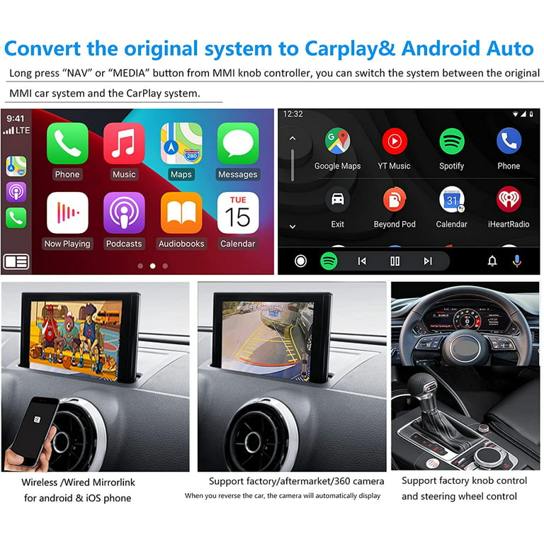 Wireless Apple CarPlay For Audi A3 8V Android Auto Mirroring Car Play  Airplay