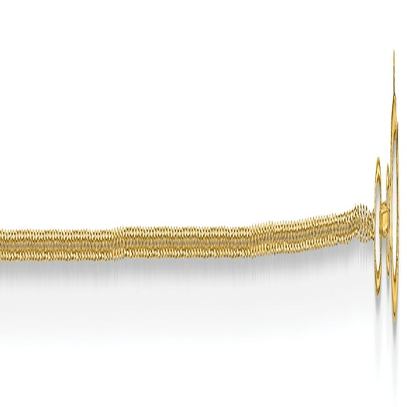 10K Yellow Gold .6mm Diamond Cut Cable Chain Female Adult Necklace Necklace Jewelry 14"