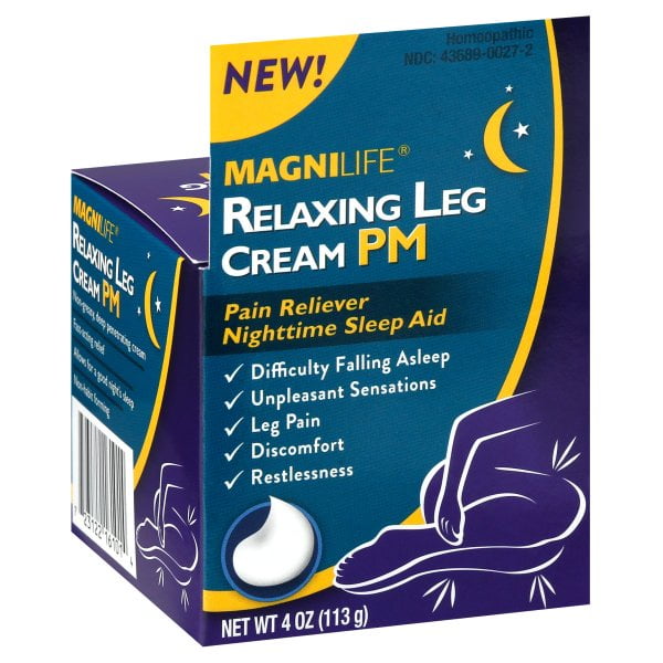 Magnilife Relaxing Leg Cream Pm, Deep Penetrating Topical For Pain And 