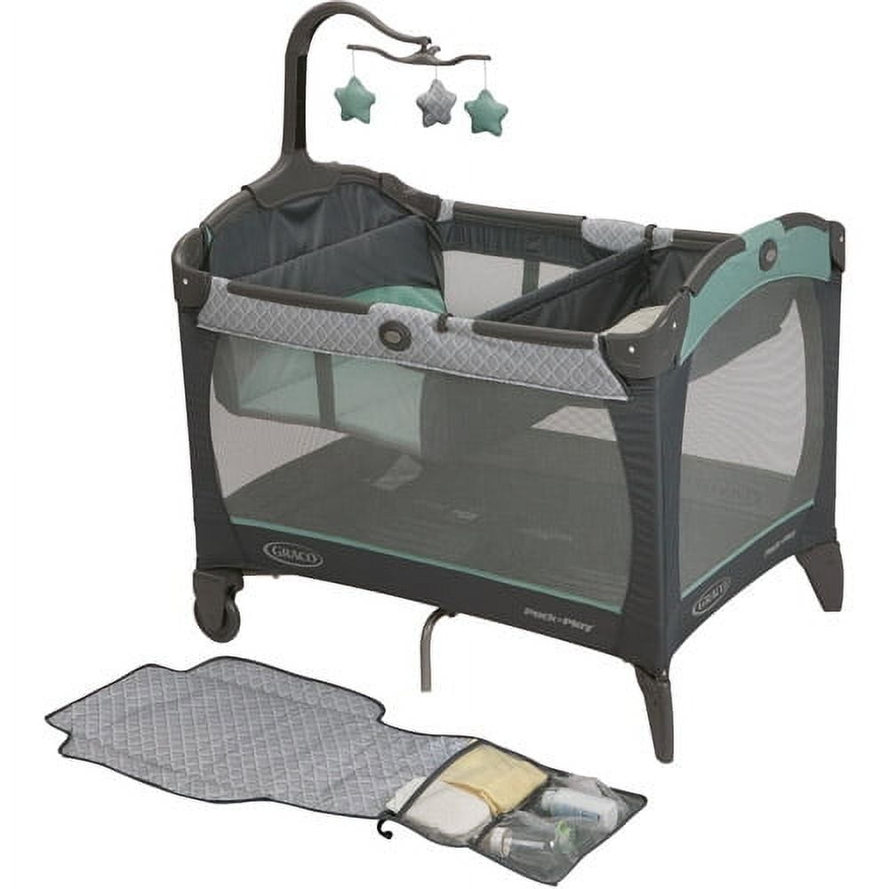 Graco Pack 'n Play Change 'n Carry Playard , Includes Portable Changing Pad, Manor