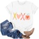 thumbnail image 2 of Puntoco Liquidación de blusas cortas para mujer, blusa de manga corta con estampado de moda para mujer, camiseta divertida con cuello redondo, 2 of 4