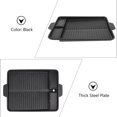 thumbnail image 4 of MasteelfCA Portable Baking Tray Simple Practical Barbecue Barbecue Tray for Home Outdoor (Black), 4 of 9