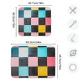 thumbnail image 4 of Yayeee Dish Drying Mat for Kitchen Counter 16"x18" Microfiber Absorbent Pad, Pink Checkered Pattern, 4 of 7