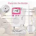 thumbnail image 5 of Detector De Frecuencia Cardíaca Fetal Doppler + Gel Batería, Belug, Blanco/Azul, 5 of 5