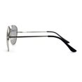 thumbnail image 4 of Polarized Light Grey Lens Mens Iconic Pilots Metal Rim Officer Sunglasses Silver, 4 of 4