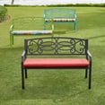 thumbnail image 2 of BrylaneHome Steel Garden Bench, 2 of 3
