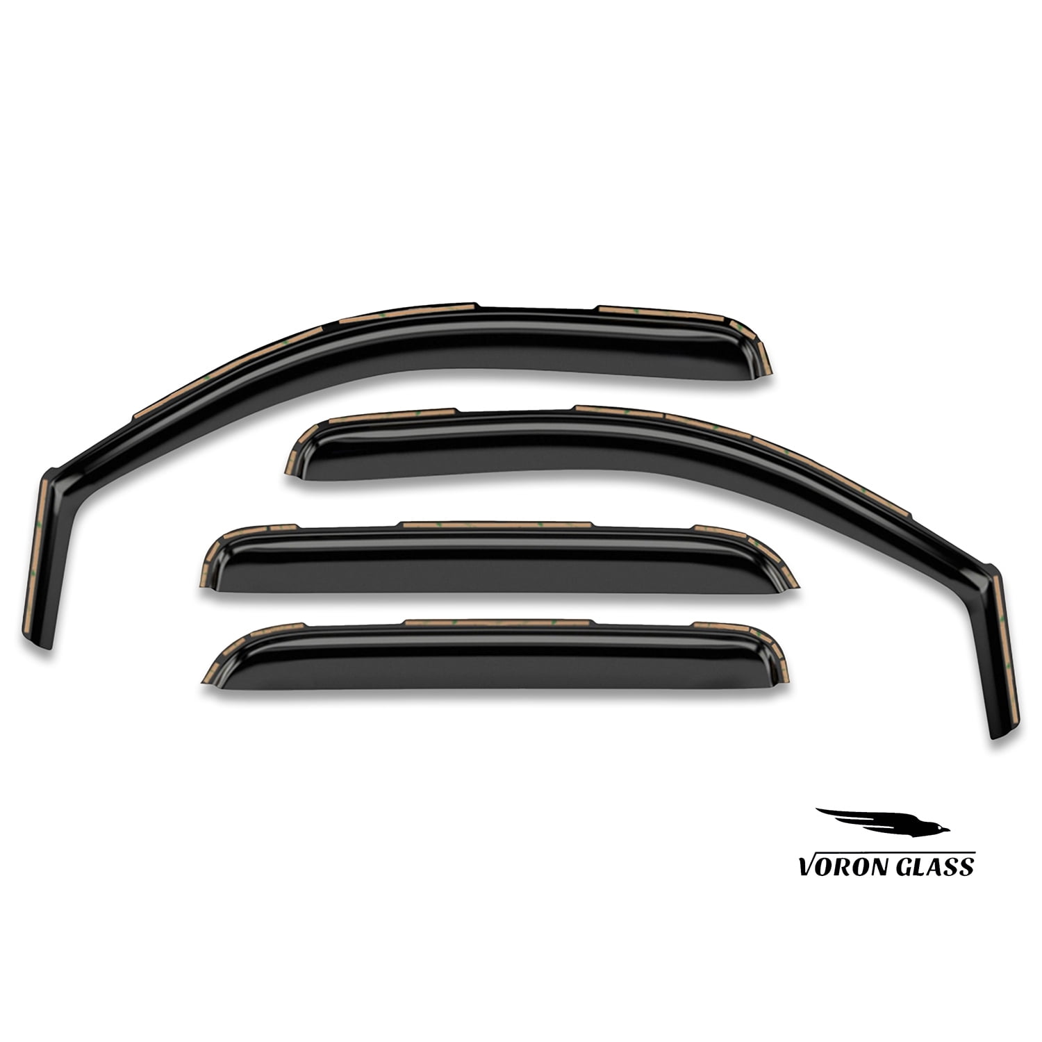 Voron Glass in-Channel Extra Durable Rain Guards for Chevrolet (Chevy) Avalanche 2007-2013, Window Deflectors, Vent Window Visors, 4 Pieces - 200266