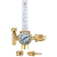 thumbnail image 1 of HTP Argon CO2 Mig Tig Flow Meter 0-4000 PSI Precise Gas Welding Regulator 10-60CFH Adjustable Argon Regulator Copper Flowmeter Gauge for Argon Helium Nitrogen, 1 of 10