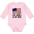 thumbnail image 3 of Inktastic My Uncle is My Hero Military Nephew Boys or Girls Long Sleeve Baby Bodysuit, 3 of 5