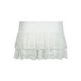 thumbnail image 6 of Musuos Women's Summer Mini Lace Skirts Fahion Tiered Short Skirt Streetwear, Black/White, 6 of 10