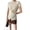 Cream White, variant on Women'S Casual Short Sleeve Split Hem Top One size