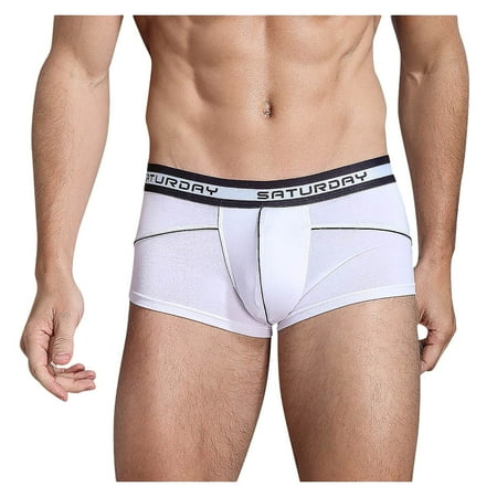 

Knosfe Men s Moisture-Wicking Underwear Stretch Solid Color Boxer Briefs M