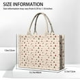 thumbnail image 3 of Large Capacity Tote Bag,Beige Christmas Decoration Pattern Handbag Fashion Luxury Tote Bag,15.7"x13"x 5.1" Inches,Laptop Compatible, 3 of 6