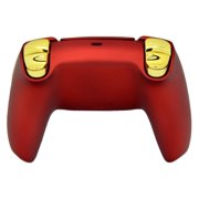 Custom Wireless Controller Compatible with PS5 - Multiple Designs Available (Red & Gold Chrome)