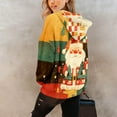 thumbnail image 4 of Hoodies for Women Oversized Winter Plush Cute Sweatshirts Pullover Trendy Fall Winter Clothes with Christmas Print for Comfortable Seasonal Wear,Mint Green,S, 4 of 6