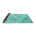 thumbnail image 2 of Ahgly Company Indoor Rectangle Abstract Light Blue Contemporary Area Rugs, 2' x 4', 2 of 4