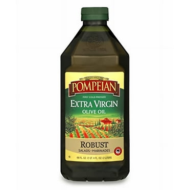 Pompeian Robust Extra Virgin Olive Oil 68 fl oz (Pack of 8)