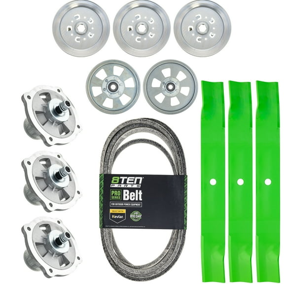 8TEN Blade Spindle Belt Kit for Kubota RCK60P-781Z Z726 60-inch K5647-34340 MK1014062