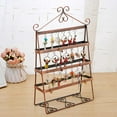 thumbnail image 2 of 4 Layer Holes Double-side Earring Holder Stand Jewelry Display Stand Rack Shelf, 2 of 8