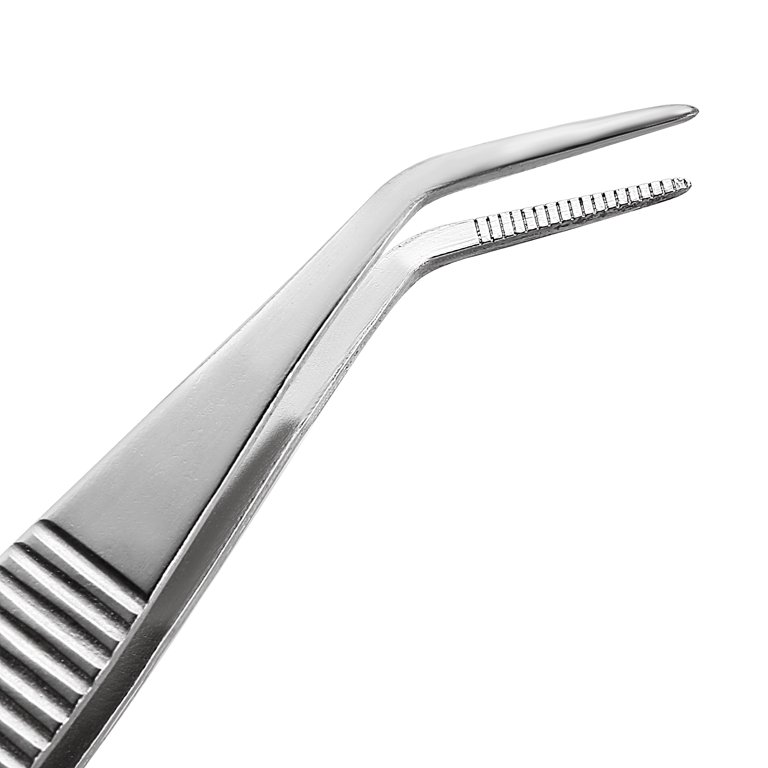 Stainless Steel Tweezers Curved Tip