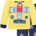 thumbnail image 4 of WIBACKER Toddler and Little Boys 2-Piece Cotton Pajamas Long Sleeve Fall Winter PJ Set Kid Airplane Sleepwear, 4 of 6