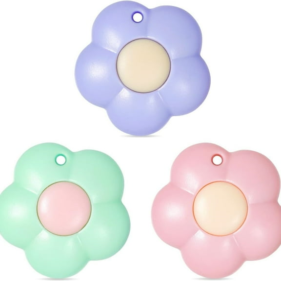 Mini Retractable Utility Knife Flower Pocket Box Cutters Plastic Letter Opener Slide Open with Keychain Hole for Box Letter Envelope, Flower Shape