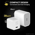 thumbnail image 3 of Scosche HPDC30MWT-SP PowerVolt 30W USB-C Power Delivery Multi-Device  Wall Prong Charger White, 3 of 6
