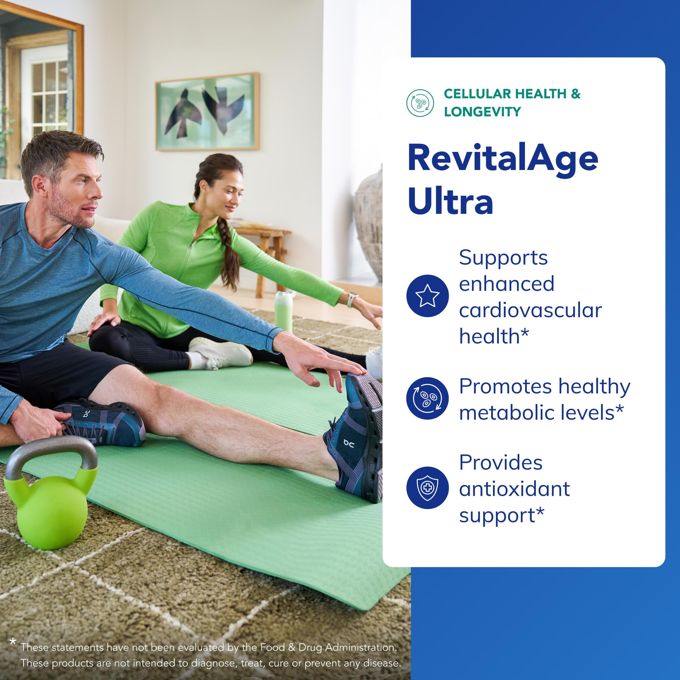 Pure Encapsulations RevitalAge Ultra 90's - Aids Healthy Aging - Mitochondrial Support* - Antioxidant-Rich - Gluten Free & Non GMO - 90 Capsules