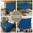 thumbnail image 6 of Black Blue Plaid Small Tapestry for Bedroom Wall Hanging Tapestry, Country Buffalo Checked Gingham Ceiling Backdrop Tapestries Poster Blanket Wall Decor for Teens Room Living Room Dorm 23" x 28", 6 of 8