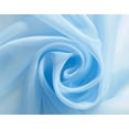 thumbnail image 4 of Gorgeous Home Linen Faux Silk Sheer Grommet Curtain Panels 108" x 63" Ruby Light Blue 2-Piece Set, 4 of 5