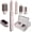 DJ PK, variant on 6-in-1 Hot Air Styler & Hair Dryer Brush, No Heat Damage, Straightening, Curling & Volumizing, 6.3" Longer Barrels, Gift Set, Round Brush, White