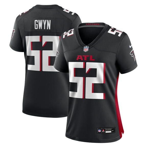 Women's Nike Jovaughn Gwyn Black Atlanta Falcons Team Game Jersey