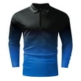 thumbnail image 4 of Toimothcn Polo Shirts For Men Lapel Short Sleeve Fashion Gradient Color Polo Shirts Buttons Up Breathable Loose Fit Sports Shirts Comfy Mens Clothing, 4 of 4