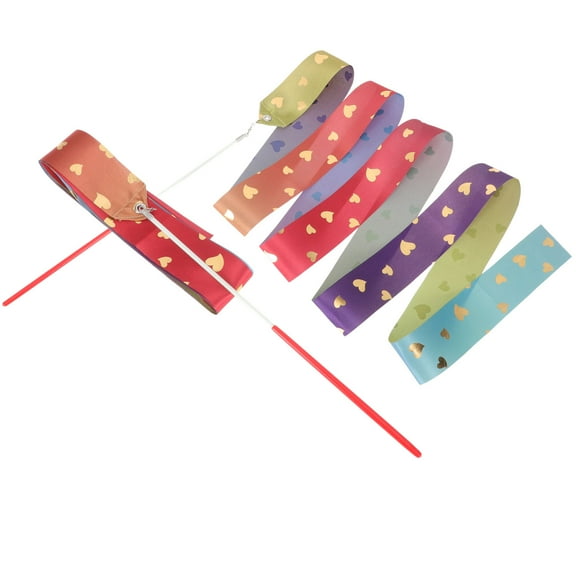 ELAYARD Charming Dance Ribbons for Kids Made of Nylon for Decor 2Pcs