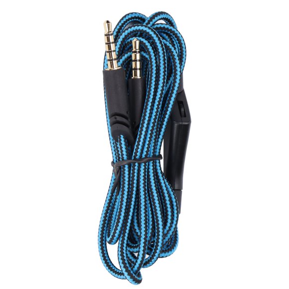 DEWIN Replacement Audio Cable Inline Volume Control Wire and Without Inline Mute Control Cord for Astro A10 A40TR Gaming Headset(Volume Control Blue )