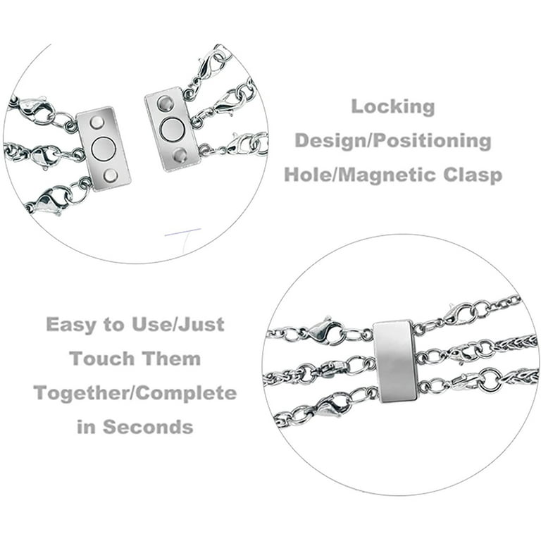 Connectors for Multiple Necklace Layering Clasps,Multi Strand Clasps Gold  and Silver Layered Look for Layering Without Getting Tangled by OHINGLT -  Shop Online for Arts & Crafts in New Zealand