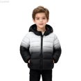 thumbnail image 2 of Liyamei Boys Hooded Gradient Padded Jacket with Zipper for Winter Outdoor Play Size 3-4 Years, 2 of 6