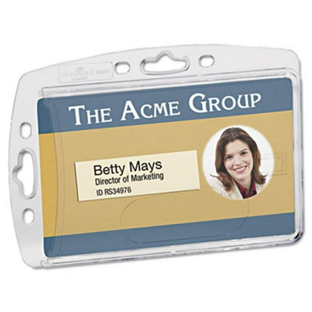 Durable 890519 Porte-Badge Vertical-Horizontal Polystyrène Lot de 10