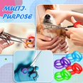 thumbnail image 5 of 16pcs Soft Silicone Scissors Finger Rings,shear Thumb Inserts Finger Protector For Barber Hair Cutting Scissors Pet Shears, 5 of 5