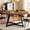 Brown, variant on 59" Round Dining Table for 6-8, Modern Kitchen Table with Steel Base, Dining Room Tables for Kitchen, Black