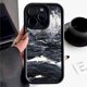 thumbnail image 3 of Black Style Gradient Watercolor Phone Case For iPhone 15 13 14 11 12 Pro Max 7 8 Plus XS Max XR Shockproof Silicone Back Cover, 3 of 5