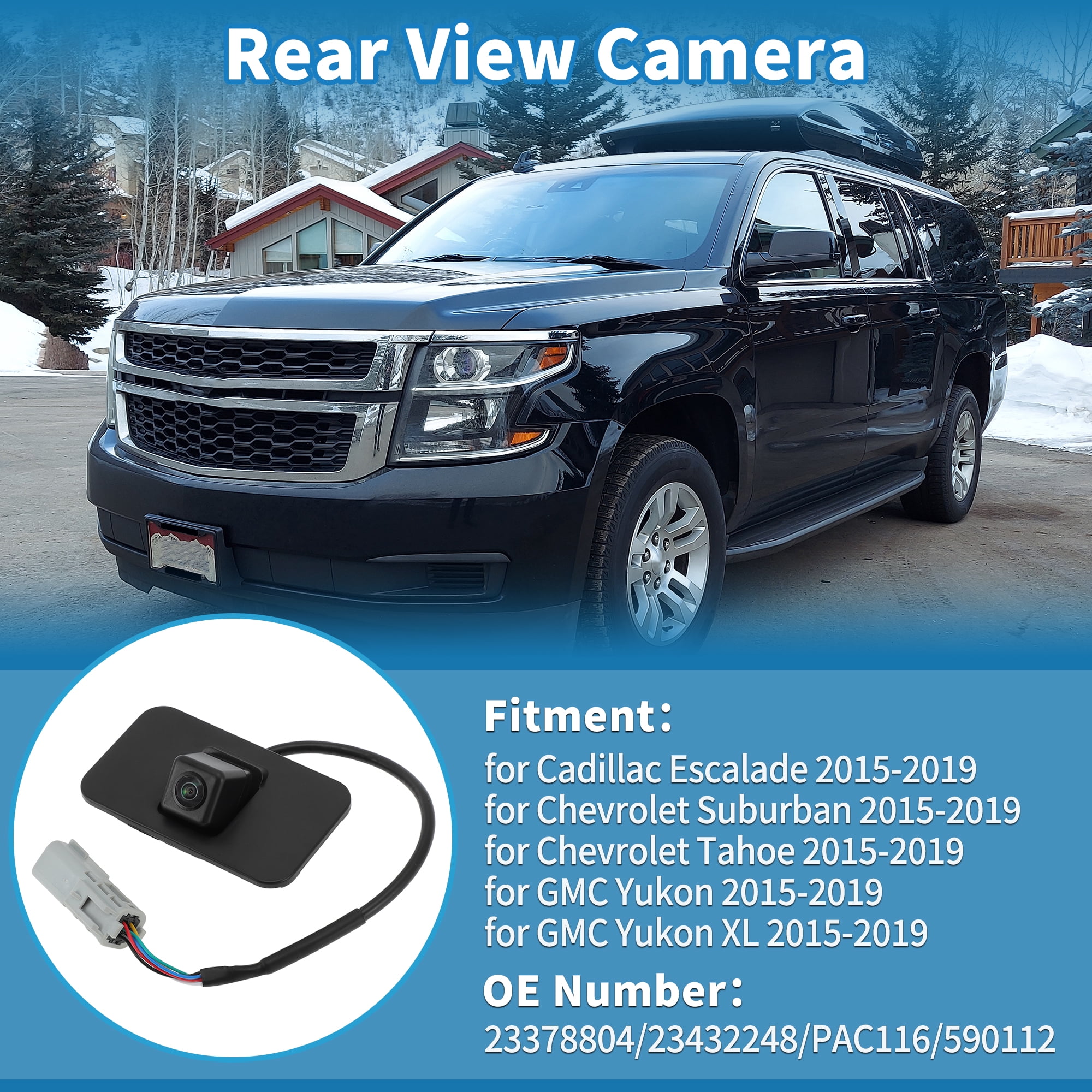 Unique Bargains Rear View Camera for Cadillac Escalade Suburban Tahoe Yukon 15-19