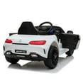 thumbnail image 4 of Senbabe 12V Electric Mercedes-Benz Ride On Car with Remote Control, LED Lights, Music, Horn, AUX, Story, Spring Suspension, Gift for Age 3-5 Years-White, 4 of 6