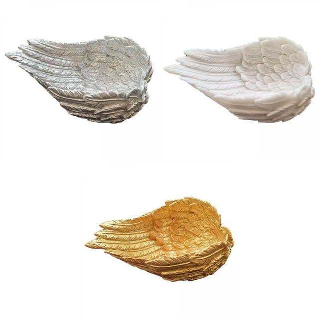 3 Soportes De Exhibición De Ala De ángel, Soporte Para Bolas De Cristal, Bandejas Para Llaves Con Base De Esfera Sunnimix none