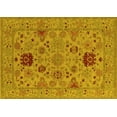 thumbnail image 1 of Ahgly Company Machine Washable Indoor Rectangle Oriental Yellow Industrial Area Rugs, 8' x 10', 1 of 4