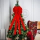 thumbnail image 2 of Lazos Navideños Colgantes Rojos de Tela para Decorar El Árbol de Navidad, Puertas, Paredes y Fiestas | 43,3 X 11,8 Pulgadas, 2 of 7