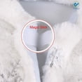 thumbnail image 5 of Deago 35.4 Inch Christmas Tree Skirt White Faux Fur Red Snowflake Tree Skirt for Christmas Party Holiday Home Decoration, 5 of 7