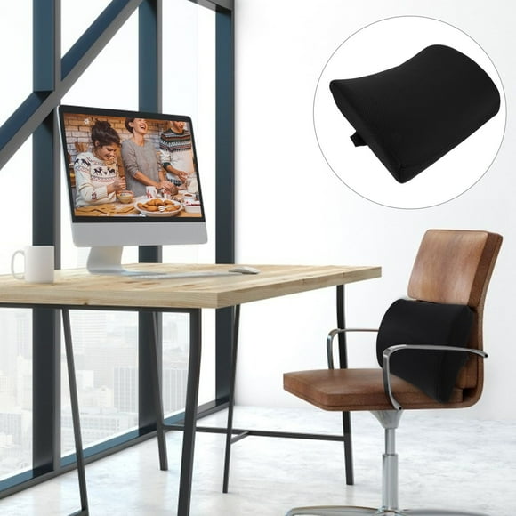 EXHUMKY 1Ud Cojín De Cintura Portátil Con Soporte Lumbar Y Extraíble En Color Negro Para Oficina