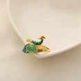 thumbnail image 4 of Adjustable Knitting Accessories Crochet Ring Peacock Open Finger Rings Yarn Guide Knitting Tools Thimble Rings Sewing Accessories for Knitting Crafts DIY Tools 2PCS, 4 of 4